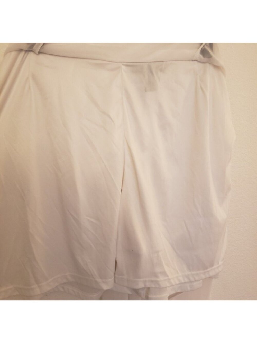 Ashley Stewart White Chiffon Boho Sheer Maxi Skirt with Shorts Size 26 EUC - Picture 5 of 7